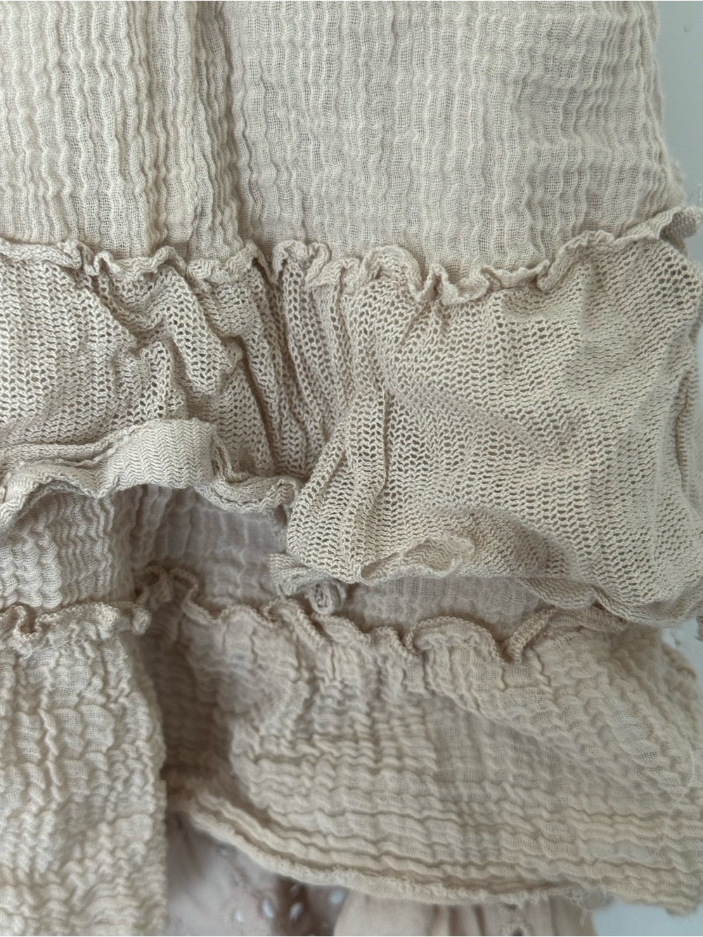 Free People Sweetly Be Mini Dress Tan Boho Dress - Picture 5 of 6